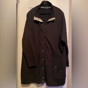 LAUREN RALPH LAUREN Woman’s Drawstring Button/Zip Up Jacket Size 3X